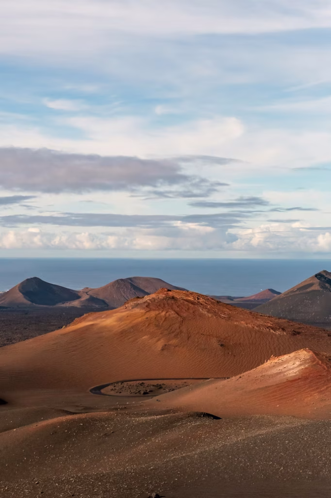 Volcanic landscape in Timanfaya National Park, Lanzarote